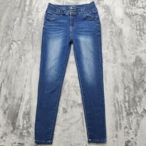 Wax Jeans Womens 9/29 Blue Repreve Butt I Love You Push-Up High-Rise Skinny Leg